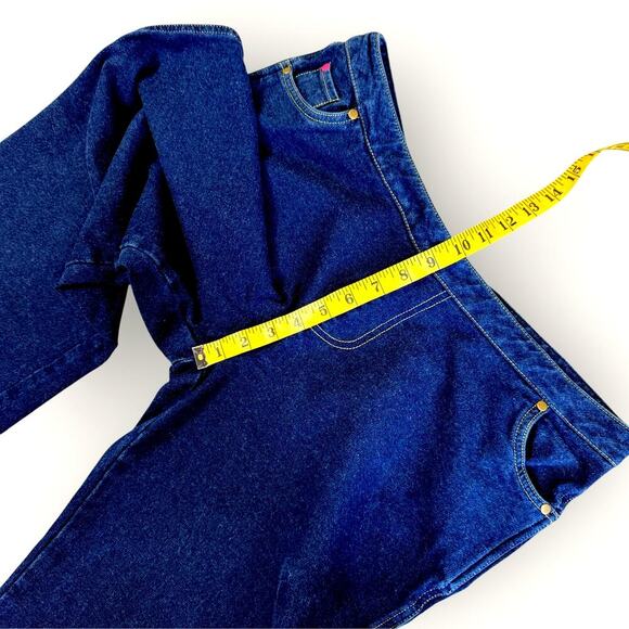 Pajama Jeans Bootcut Mid Rise Terry Stretch Pullon Drawstring Jeans Size L Blue - Picture 13 of 15